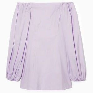 COS Lilac Off-Shoulder Mini Dress
